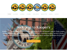 Tablet Screenshot of koopers.com